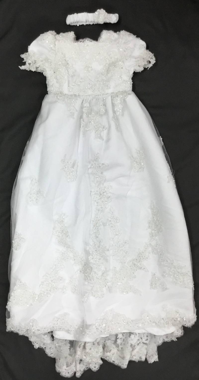 Taufe Kleid Aus Hochzeitskleid Benutzerdefinierte Handgefertigt von JumakarDesigns