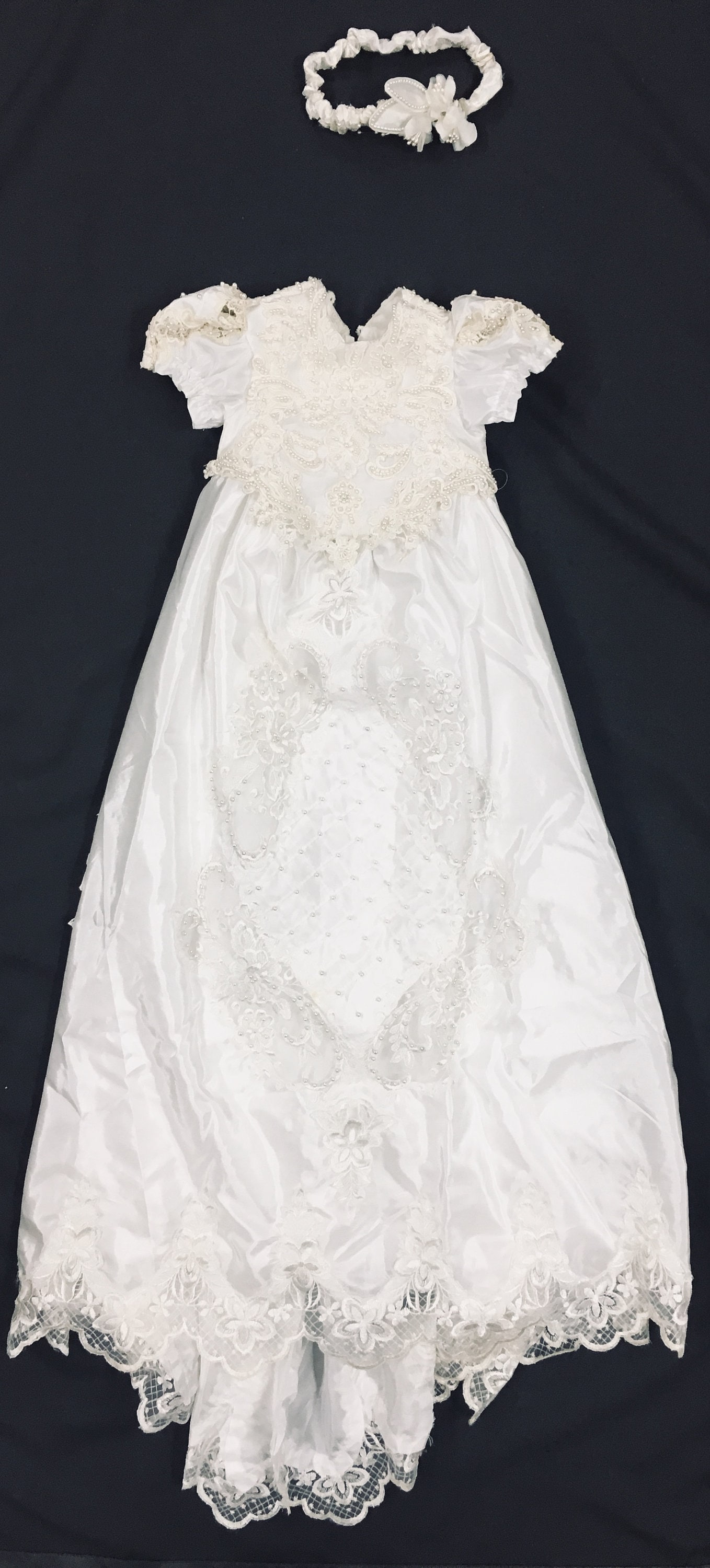 Taufe Kleid Aus Hochzeitskleid Benutzerdefinierte Handgefertigt von JumakarDesigns