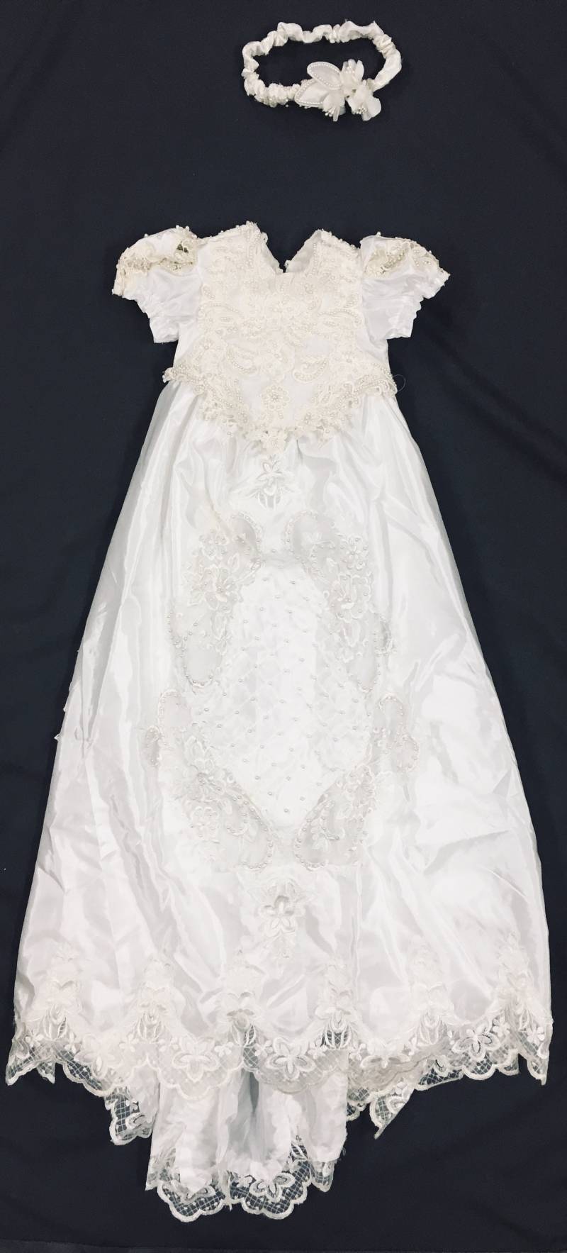 Taufe Kleid Aus Hochzeitskleid Benutzerdefinierte Handgefertigt von JumakarDesigns