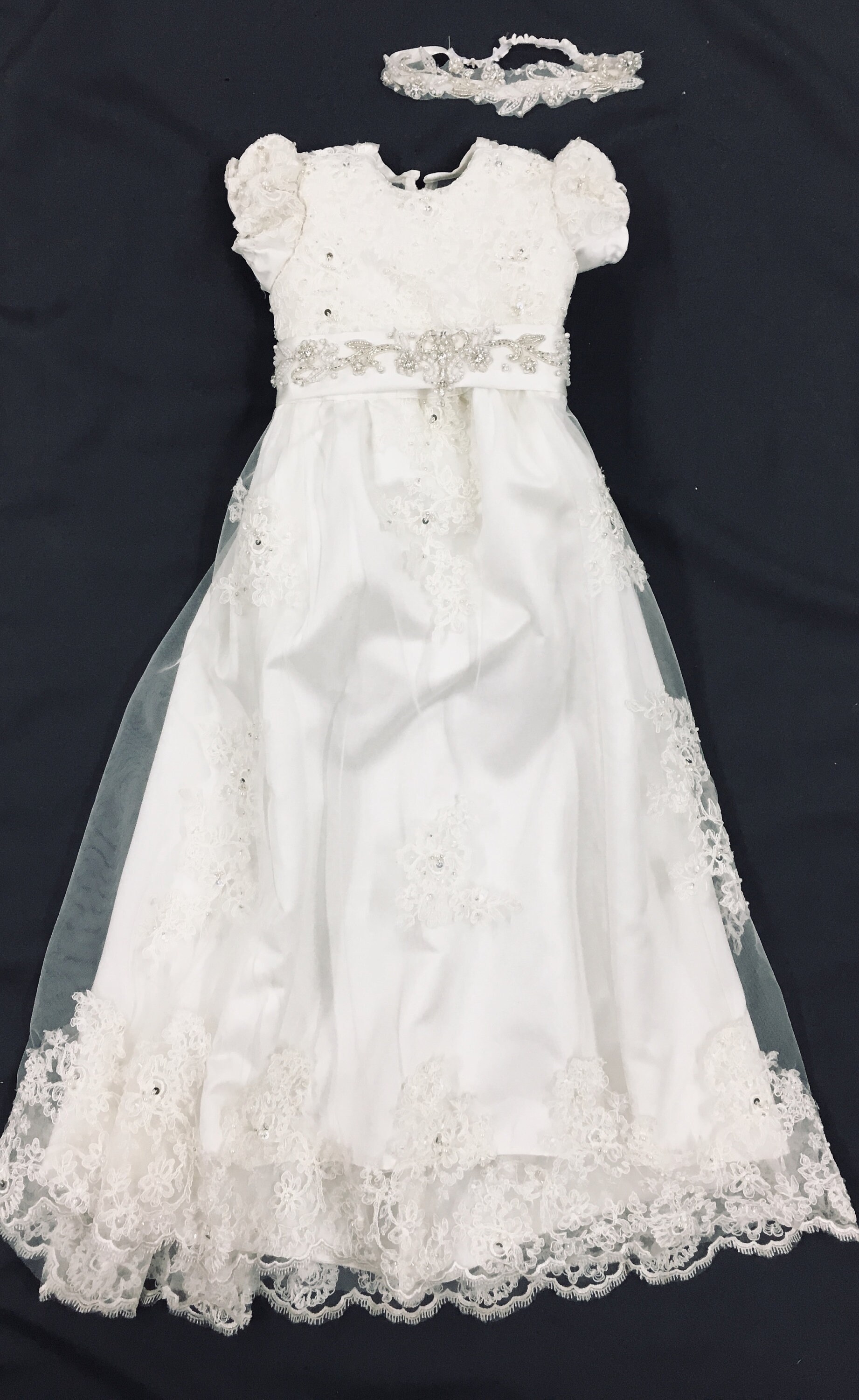 Taufe Kleid Aus Hochzeitskleid Benutzerdefinierte Handgefertigt von JumakarDesigns