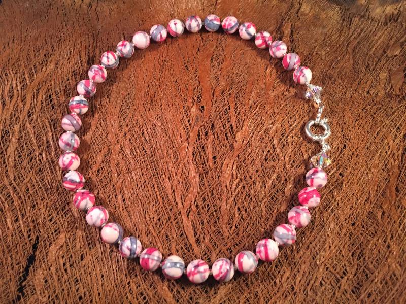 Edle Kettehowlite Mit Sterlingsilberverschluß von JumanArt