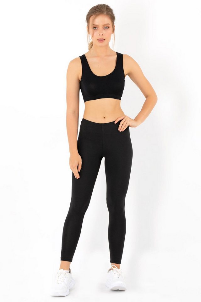 Jumeon Leggings 46% COTTON / 46% MODAL / 8% ELASTANE, M/L - M/L von Jumeon
