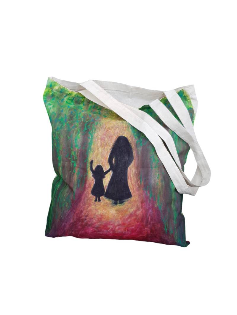 stofftasche Aus Baumwolle/Handgemalt/Tragetasche/Einkaufstasche/Geschenk von JumesWelt