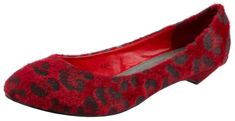 Jumex Damen Ballerina A23 A24 Leopard Lock Braun Schwarz Rot Ballerina Damen Ballerina A23 A24 Leopard Lock Braun Schwarz Rot von Jumex