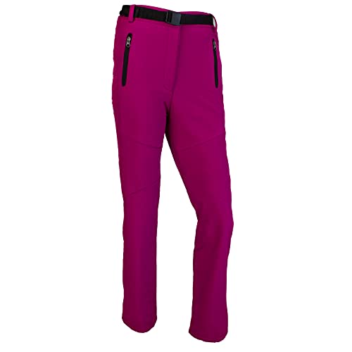 Damen Softshellhose Hose Outdoorhose Trekking Wanderhose Thermohose Winterhose Fuchsia S von Juminox