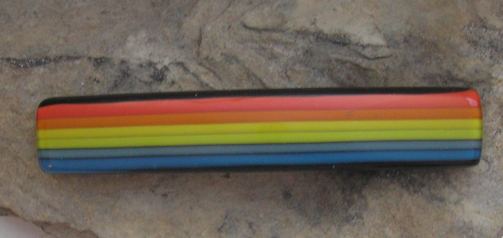 Regenbogen-Haarspange Verschmolzen Glas Haarspange Regenbogen Französisch Regenbogen-Haarspange Verschmolzen Glas Haarspange Regenbogen Französisch von JumpGlass