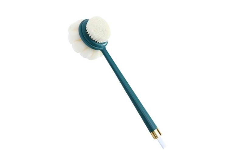 Jumpeak Badebürste Zwei-in-eins-Badebürste mit langem Stiel, Scheuerbürste, Rückenbürste, 3 Farben, Luxus-Badebürste, Duschbürste mit weichen Borsten von Jumpeak