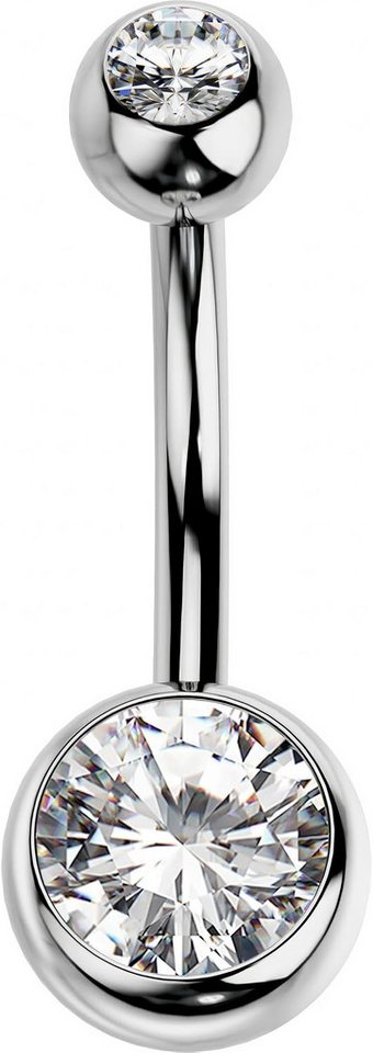 Jumpeak Bauchnabelpiercing-Set Damen-Bauchnabelpiercing,0.6CT d vs1 massives Gold-Bauchnabelpiercing, Diamant-Bauchnabelpiercing, ein einzigartiges Geschenk.labordiamant von Jumpeak
