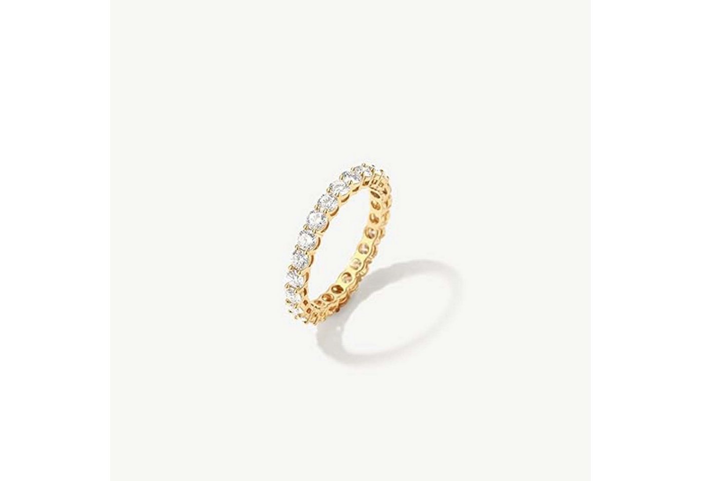 Jumpeak Diamantring 0.1ct DE VVS/ VS,lab grown diamant ring,verlobungsring,damen geschenk, Eheringe,liebes geschenk für sie,geschenk ideen für frau,14K Gold von Jumpeak
