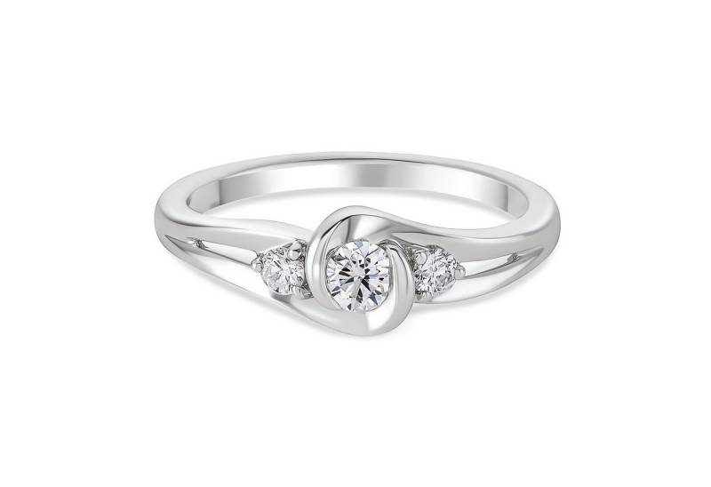 Jumpeak Diamantring Ring Gold Damen 585 Echtgold,Diamant Ring Damen,Lab Grown Diamant Ring, 0.2ct,DE,VVS,VS,IGI,Damen Hochzeit Verlobungsring,Geschenk Schwester von Jumpeak