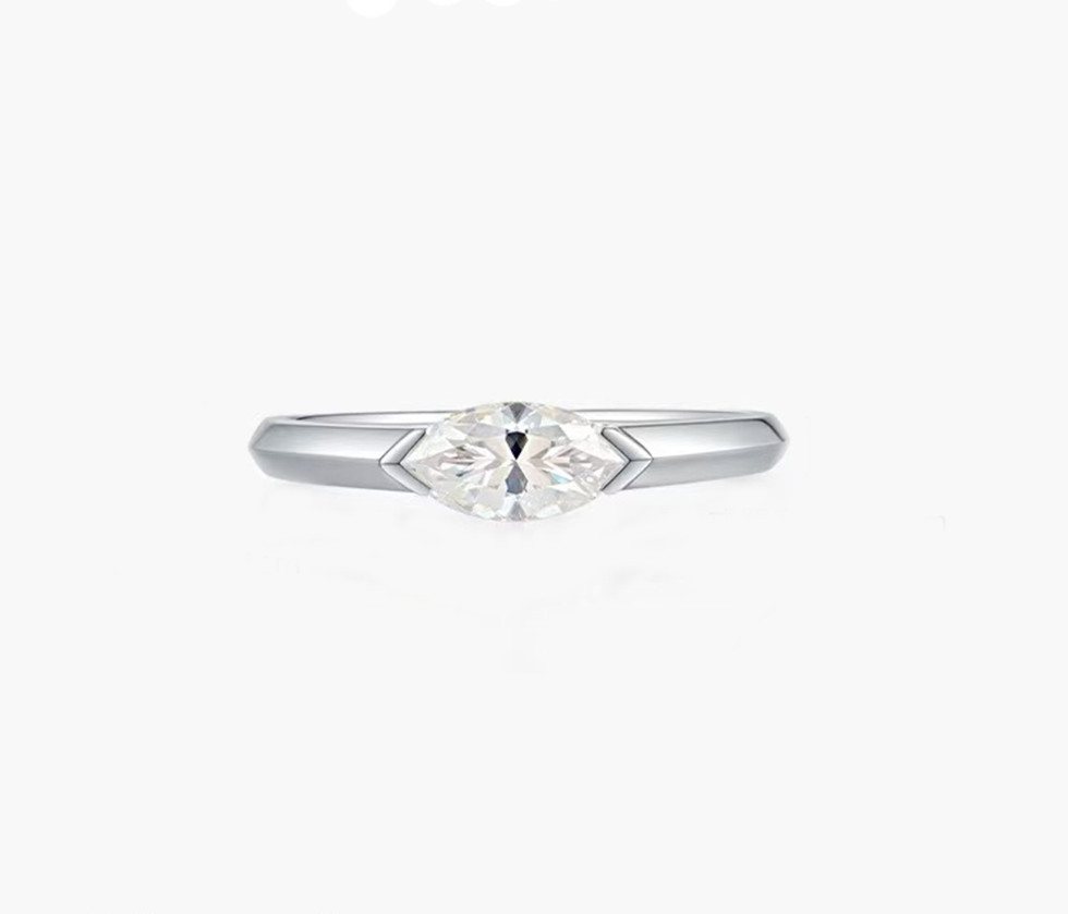 Jumpeak Diamantring 0.5-1ct E/F VVS 2EX Diamant ring damen,Lab grown diamant ring, Geschenk ideen für frau,Valentinstag geschenk für sie, Damen geschenk von Jumpeak