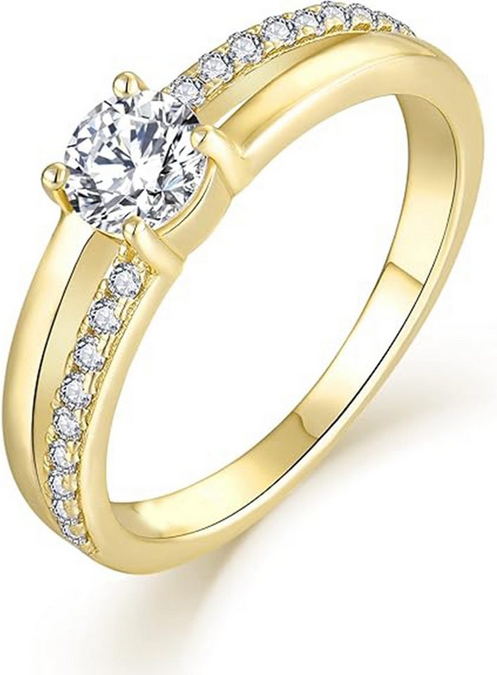 Jumpeak Diamantring 0.6ct D VS1 3EX Verlobungsringe frau,14K Gold,Diamant ring damen, Eheringe,Liebes geschenk für sie,Geschenk ideen für frau,diamond von Jumpeak