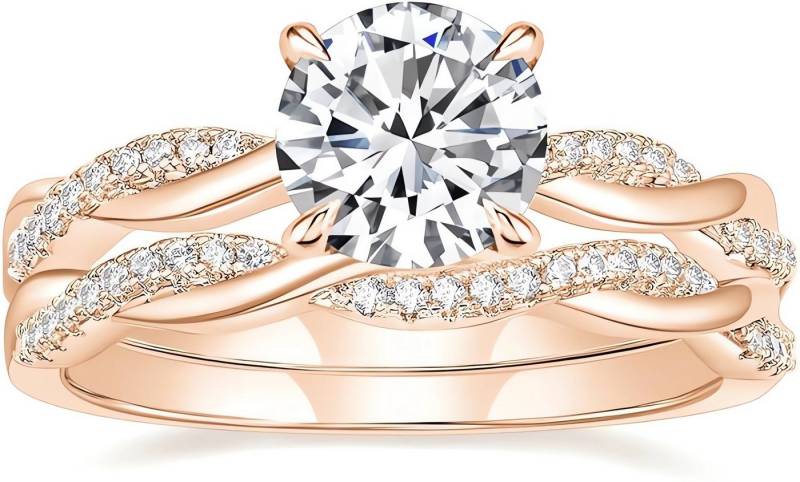 Jumpeak Diamantring Verlobungsringe Frau,Ring mit Stein,Luxuriöser Klassiker,Labordiamant, 1,5 ct,E Farbe,VS2,14K Gold,3EX,Promise Ring,Valentinstag Geschenk von Jumpeak