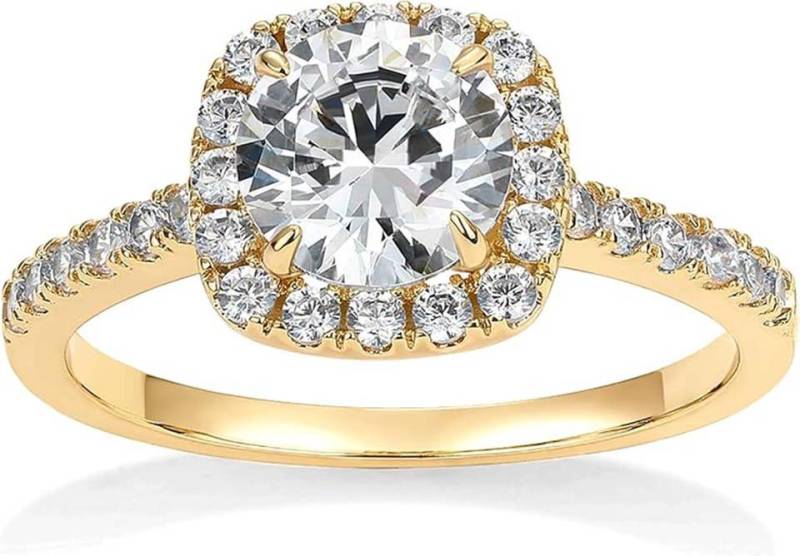Jumpeak Diamantring 1.1ct E VVS2 3ex,lab grown diamant ring,verlobungsring,damen geschenk, Eheringe,liebes geschenk für sie,geschenk ideen für frau,14K Gold von Jumpeak