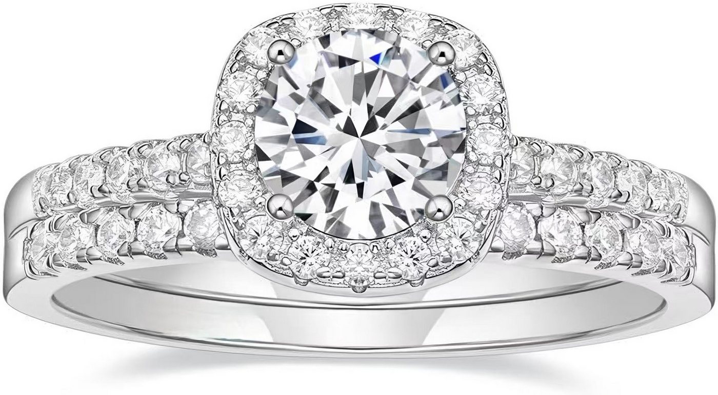 Jumpeak Diamantring 1.2CT14KGold Bridal Ring Set Diamant Verlobung Damen Versprechen Ring, Runder Diamant 1,2ct E VS2 3ex mit igi internationalem Zertifikat Jumpeak Diamantring 1.2CT14KGold Bridal Ring Set Diamant Verlobung Damen Versprechen Ring, Runder Diamant 1,2ct E VS2 3ex mit igi internationalem Zertifikat von Jumpeak