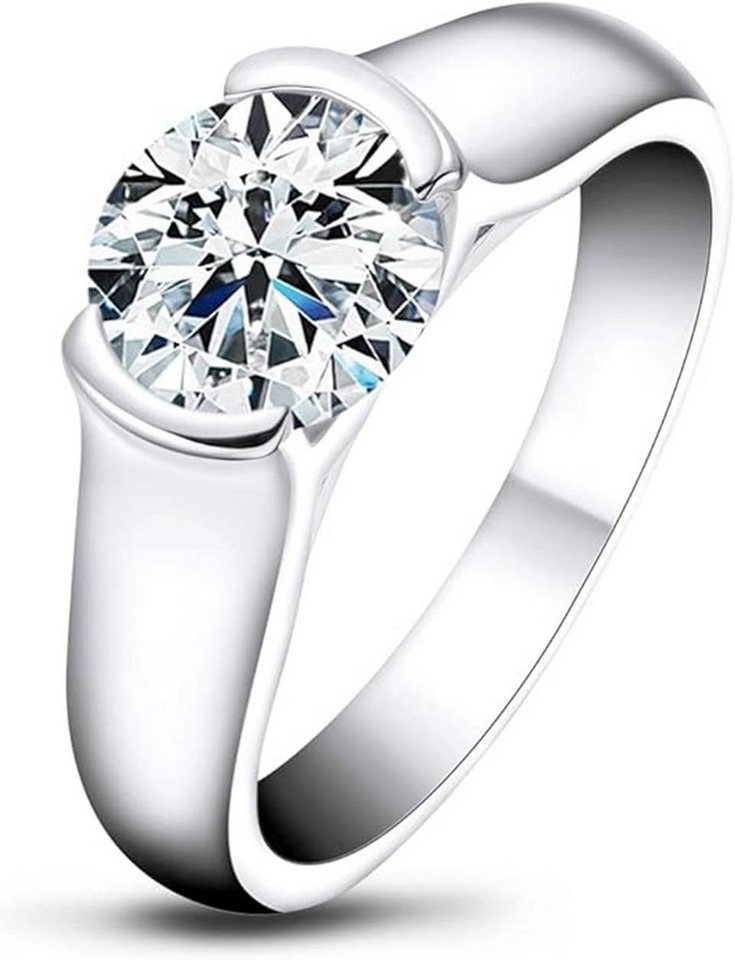 Jumpeak Diamantring 1.5ct D VS1 3ex,lab grown diamant ring,verlobungsring,damen geschenk, Eheringe,liebes geschenk für sie,geschenk ideen für frau,14K Gold von Jumpeak