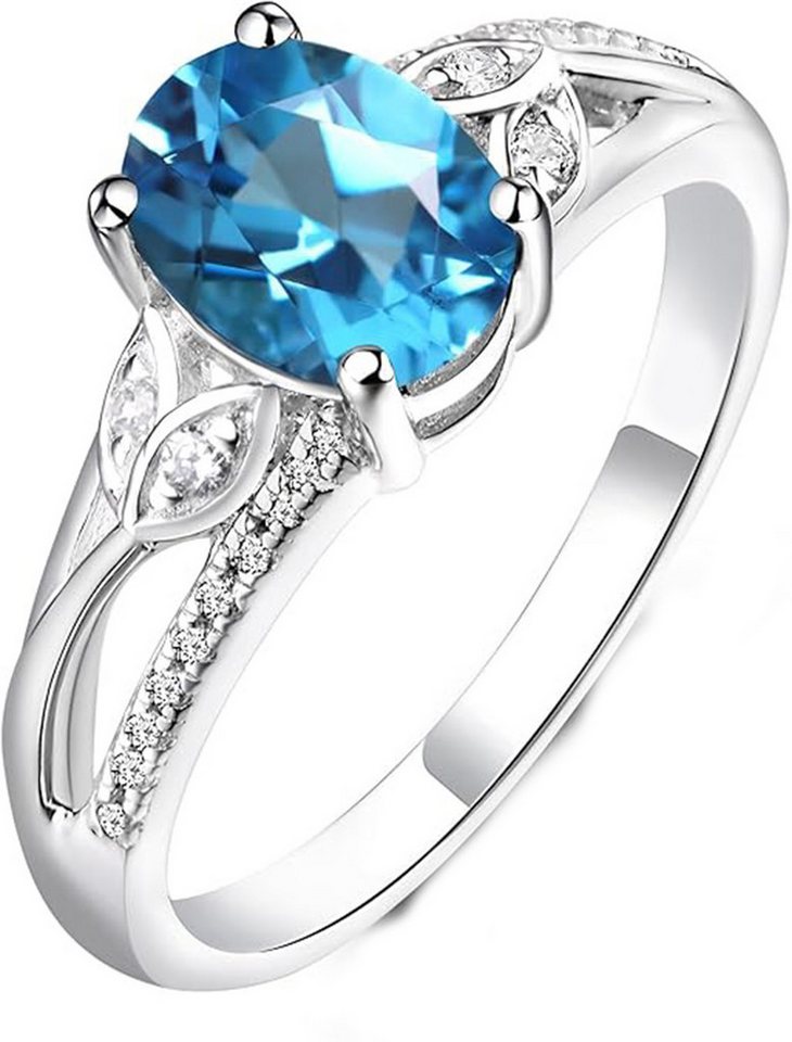 Jumpeak Diamantring 1.75ct Im Labor gezüchtete Rubine/Saphir/Smaragd,Diamant Ring Damen, Ring mit Stein,Diamantring 585 Gold,Eheringe,Geschenk für Frau von Jumpeak