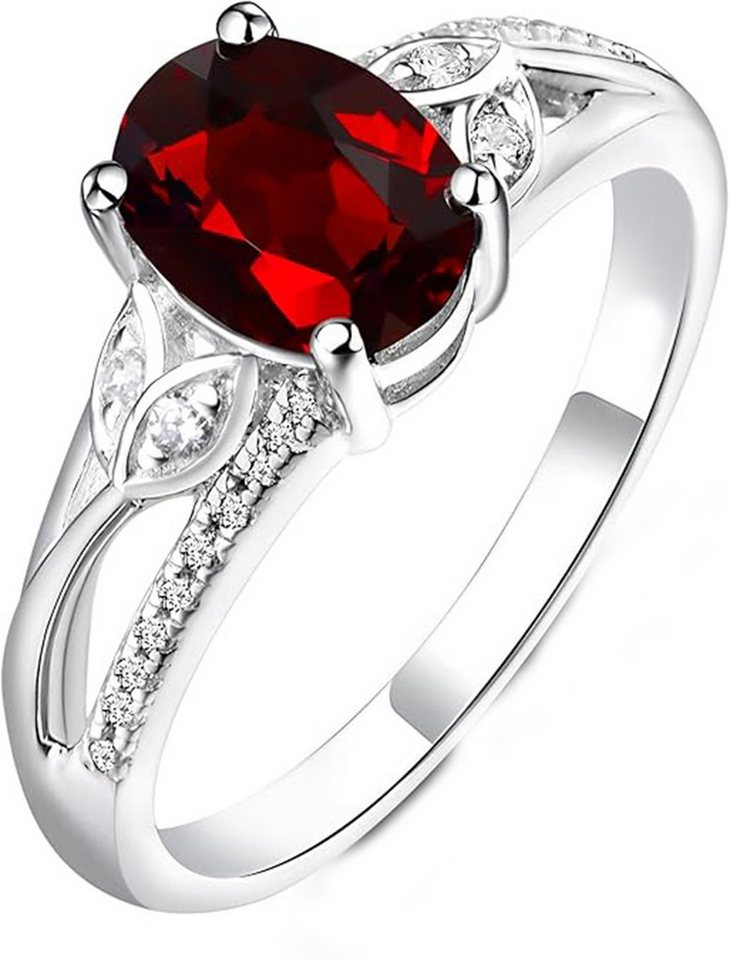 Jumpeak Diamantring 1.75ct Im Labor gezüchtete Rubine/Saphir/Smaragd,Diamant Ring Damen, Ring mit Stein,Diamantring 585 Gold,Eheringe,Geschenk für Frau von Jumpeak