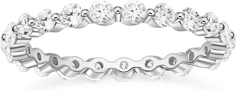 Jumpeak Diamantring 14 Karat Diamantring Stapelbarer Bandring, Echter Diamant-Ewigkeitsring, Geschenk zum Geburtstag oder Jubiläum von Jumpeak