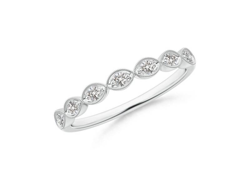 Jumpeak Diamantring 14 Karat Diamantring Stapelbarer Bandring, Echter Diamantring, Geschenk zum Geburtstag und zum Jahrestag von Jumpeak