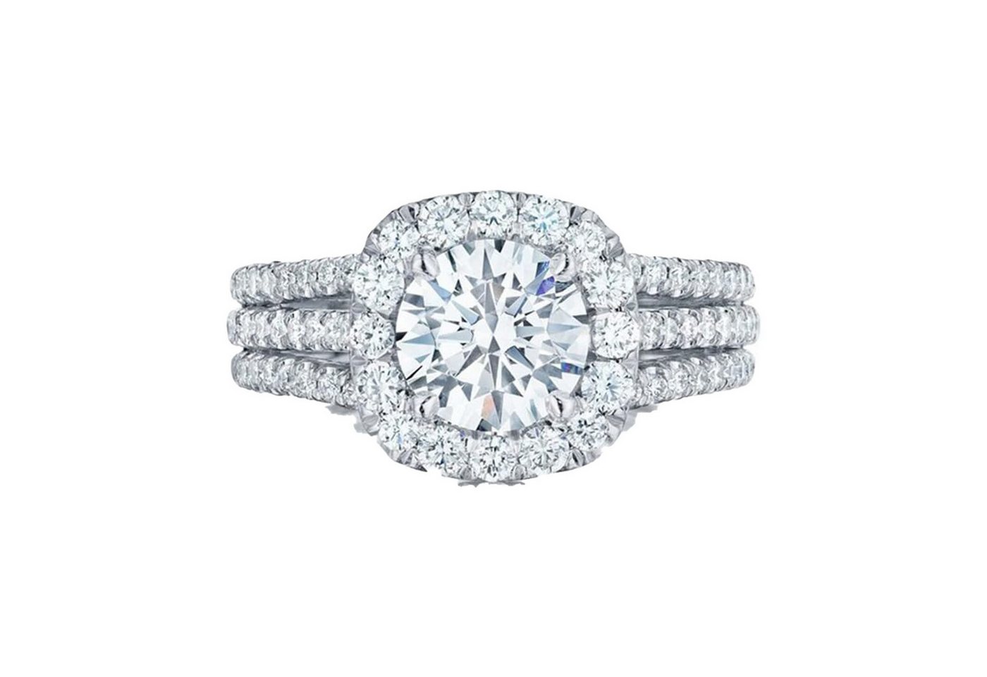 Jumpeak Diamantring 14K Gold,Ringe Damen Brilliant,Lab Grown Diamant Ring,Trauring,Diamond, 1.2ct D VS1 3ex,Diamant Ring Damen,Verlobungsring,Geschenk für Frau von Jumpeak
