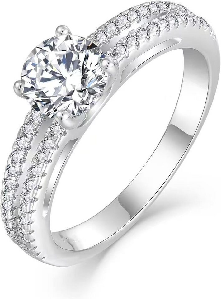 Jumpeak Diamantring 1ct D VS1 3EX,lab grown diamant ring,verlobungsring,damen geschenk, Eheringe,liebes geschenk für sie,geschenk ideen für frau,14K Gold von Jumpeak