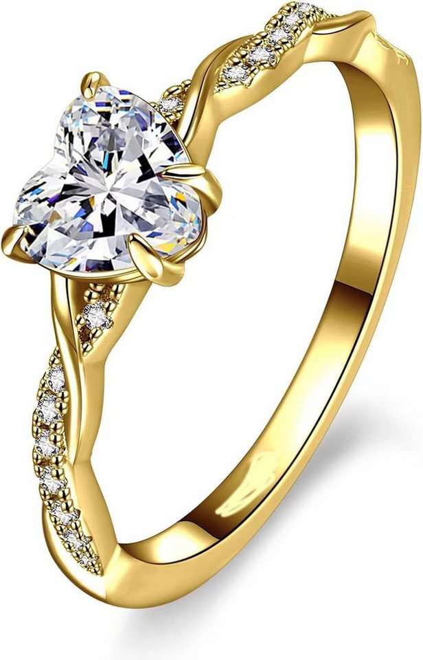 Jumpeak Diamantring 1ct D Vs1 2ex,lab grown diamant ring,verlobungsring,damen geschenk, Eheringe,Liebes Geschenk für Sie,geschenk ideen für frau,14K Gold von Jumpeak