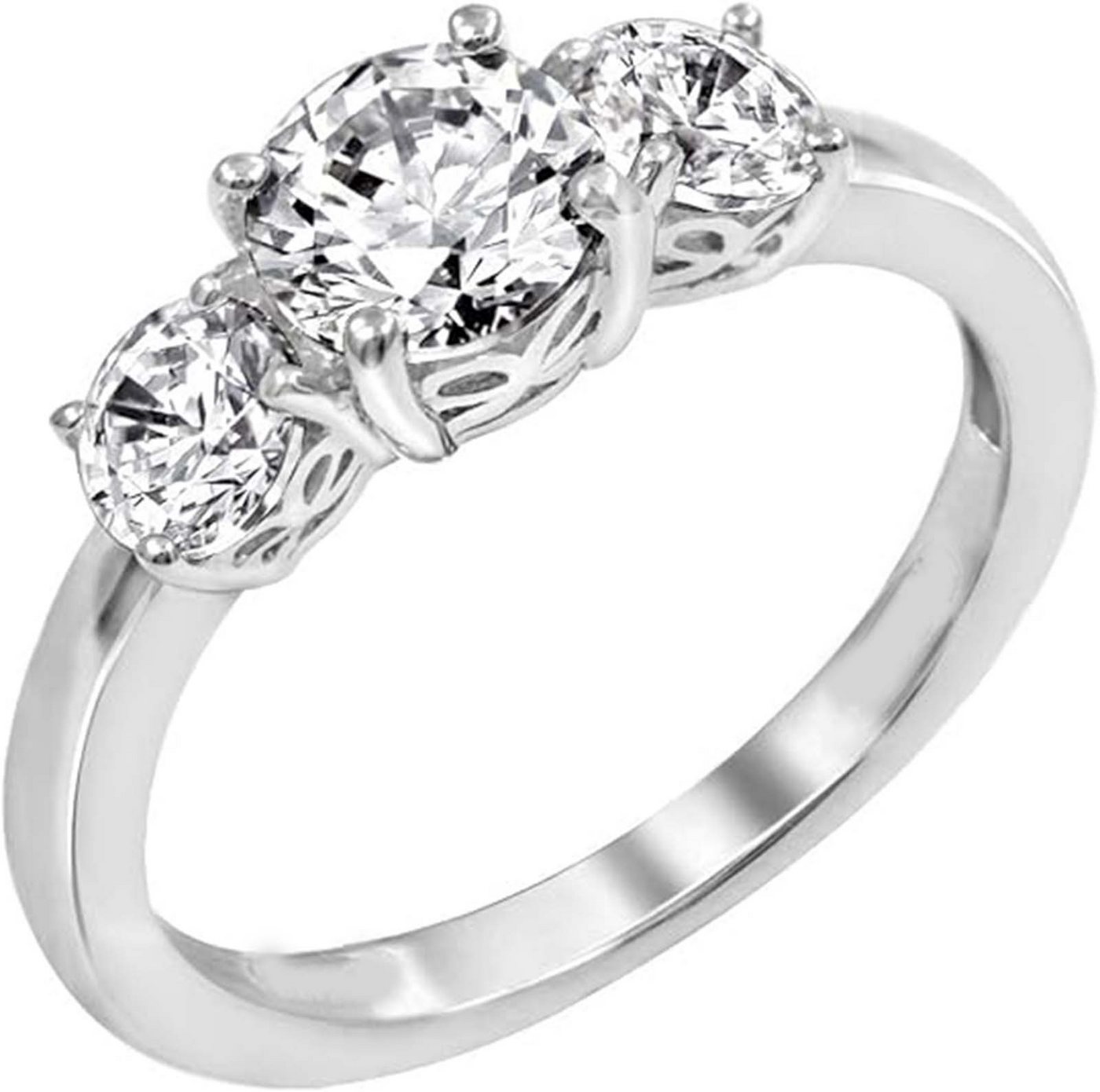 Jumpeak Diamantring 1ct D Vs1 3ex,lab grown diamant ring,verlobungsring,damen geschenk, Eheringe,Liebes Geschenk für Sie,geschenk ideen für frau,14K Gold von Jumpeak