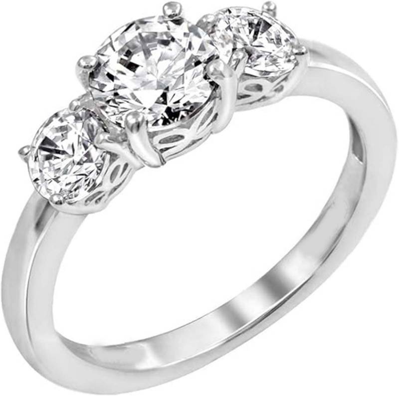 Jumpeak Diamantring 1ct D Vs1 3ex,lab grown diamant ring,verlobungsring,damen geschenk, Eheringe,Liebes Geschenk für Sie,geschenk ideen für frau,14K Gold von Jumpeak