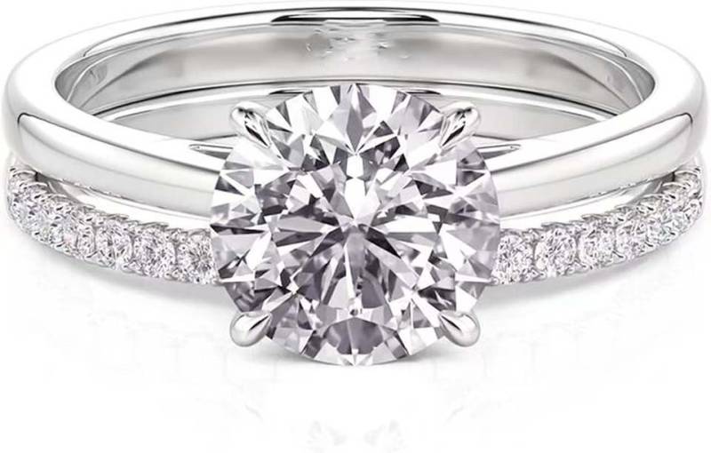 Jumpeak Diamantring 1ct D Vs1 3ex,lab grown diamant ring,verlobungsring,damen geschenk, Eheringe,Liebes Geschenk für Sie,geschenk ideen für frau,14K Gold von Jumpeak