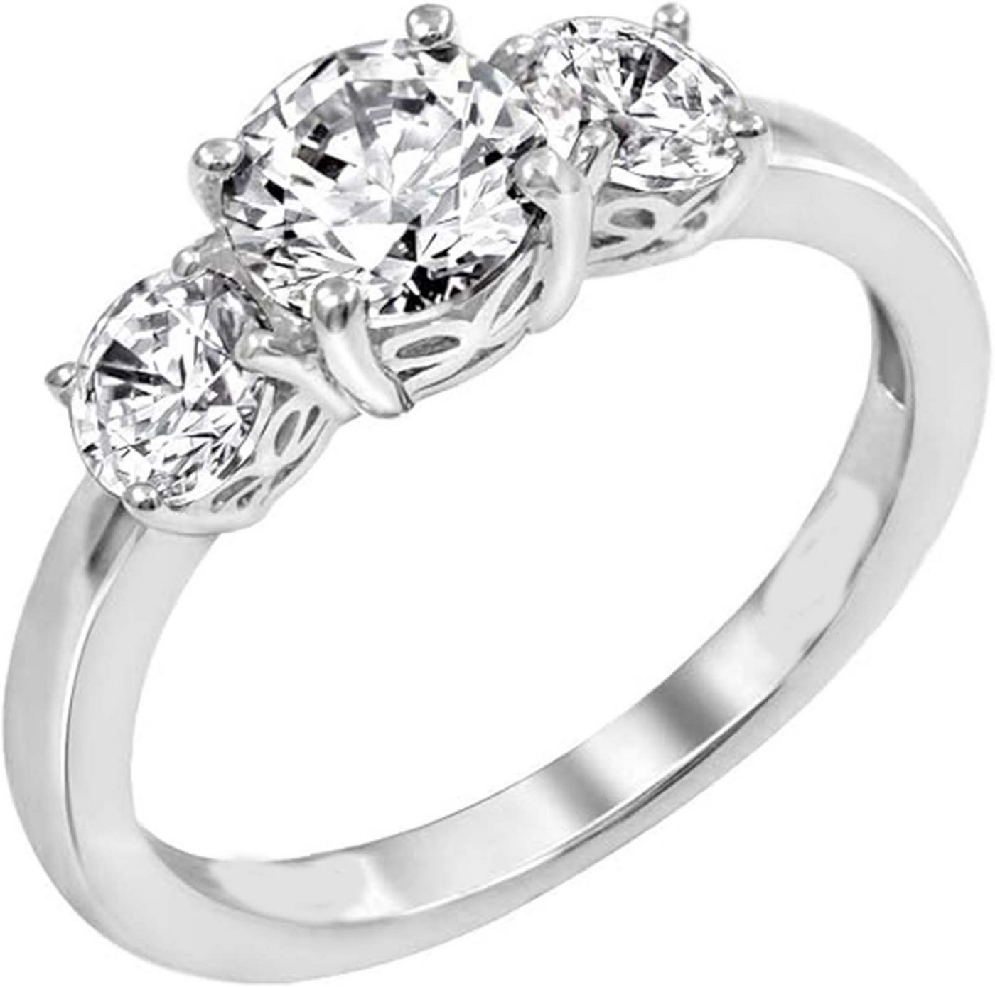 Jumpeak Diamantring 1ct D Vs1 3ex,lab grown diamant ring,verlobungsring,damen geschenk, Eheringe,Liebes Geschenk für Sie,geschenk ideen für frau,14K Gold von Jumpeak