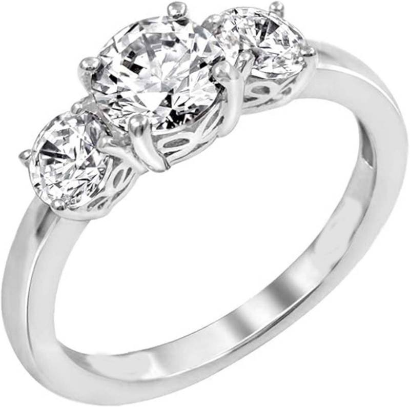 Jumpeak Diamantring 1ct D Vs1 3ex,lab grown diamant ring,verlobungsring,damen geschenk, Eheringe,Liebes Geschenk für Sie,geschenk ideen für frau,14K Gold von Jumpeak