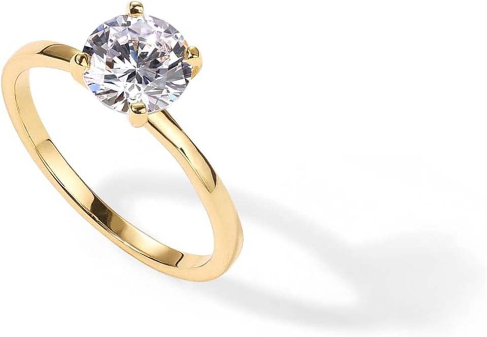 Jumpeak Diamantring 1ct D Vs1 3ex,lab grown diamant ring,verlobungsring,damen geschenk, Eheringe,liebes geschenk für sie,geschenk ideen für frau,14K Gold von Jumpeak