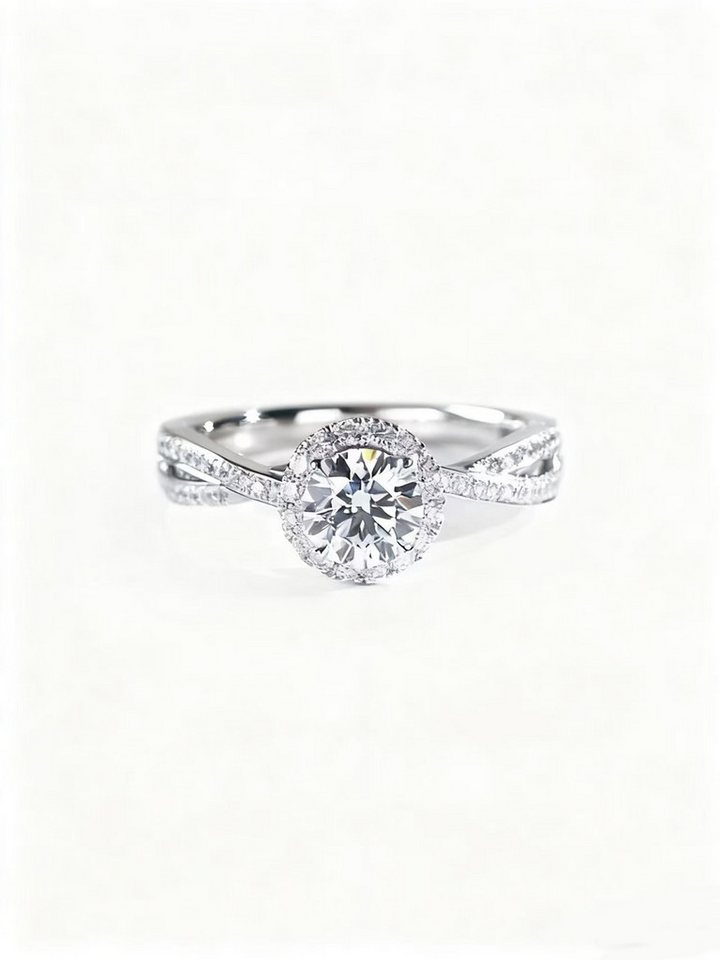 Jumpeak Diamantring 1ct E Vs1 3ex Diamant ring damen,Lab grown diamant ring,Verlobungsring, Geschenk ideen für frau,Valentinstag geschenk für sie, Damen geschenk von Jumpeak