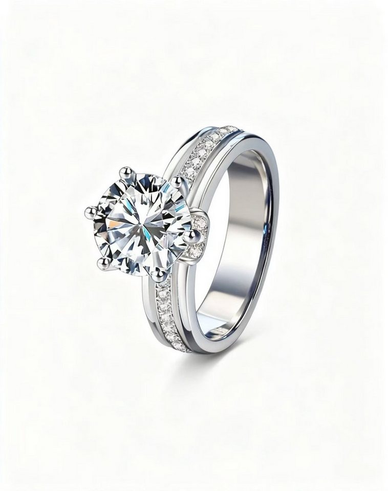 Jumpeak Diamantring 2ct,E,VVS2,3EX,Diamant ring damen,Lab grown diamant ring, Liebes geschenk für sie,Geschenk tochter,Damen geschenk von Jumpeak