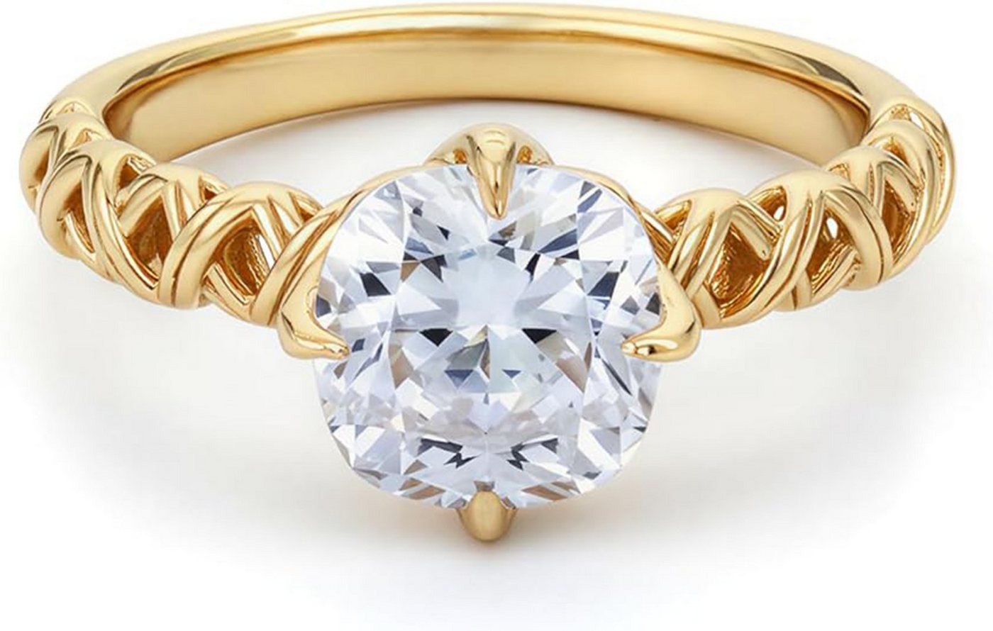 Jumpeak Diamantring 2ct F VVS2 2EX,verlobungsringe frau,14K Gold,diamant ring damen, Eheringe,liebes geschenk für sie,geschenk ideen für frau,diamond von Jumpeak