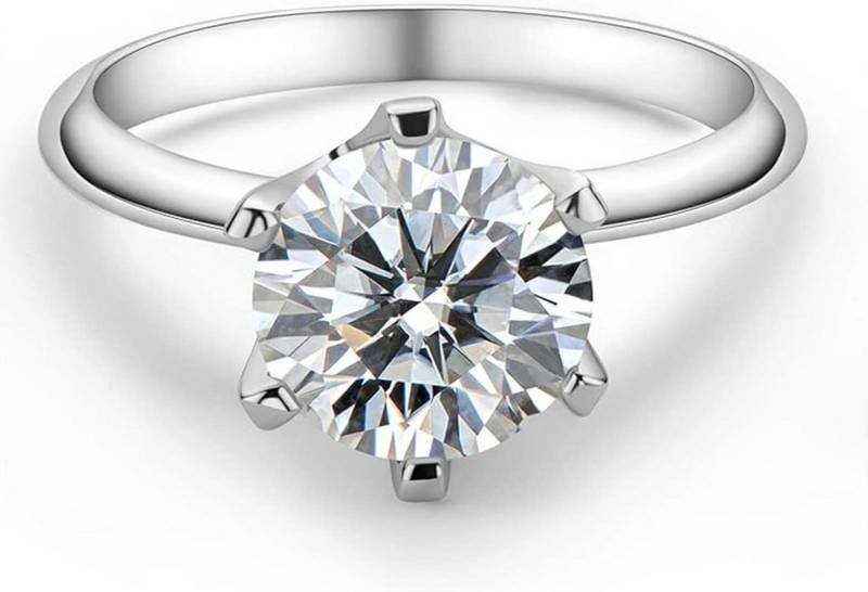 Jumpeak Diamantring 3ct E vs1 3ex,lab grown diamant ring,verlobungsring,damen geschenk, Eheringe,liebes geschenk für sie,geschenk ideen für frau,14K Gold von Jumpeak