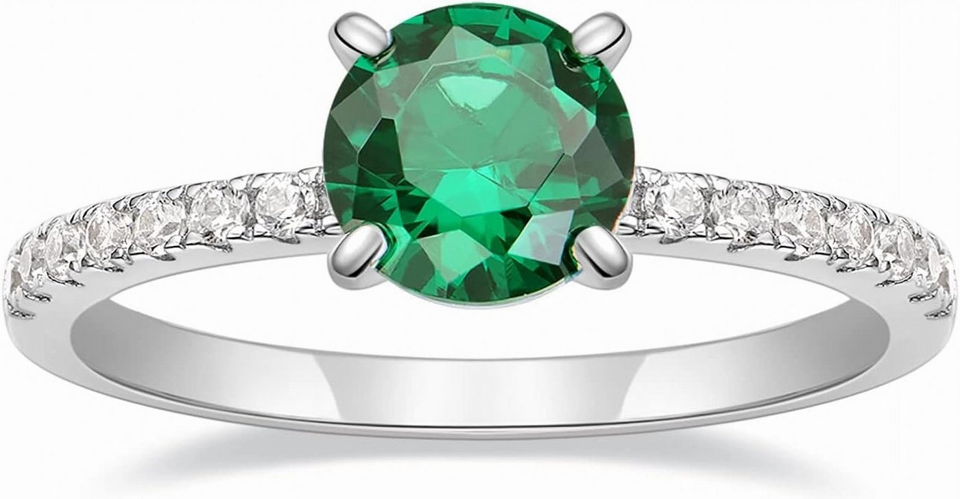 Jumpeak Diamantring 585 Gold, 1,25ct gezüchteter grüner Edelstein, runder Brillantschliff, Ehering, Verlobungsring,Mutter tochter Geschenk, Geschenk für Damen Jumpeak Diamantring 585 Gold, 1,25ct gezüchteter grüner Edelstein, runder Brillantschliff, Ehering, Verlobungsring,Mutter tochter Geschenk, Geschenk für Damen von Jumpeak