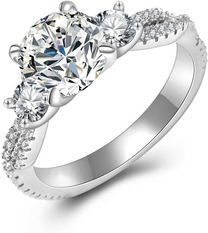 Jumpeak Diamantring 585 Gold, 1 Karat runder Diamant, Damenring mit echtem Diamanten, E, vs1, 3EX, IGI-Zertifikat Damen-Diamantring, Hochzeitsgeschenk von Jumpeak