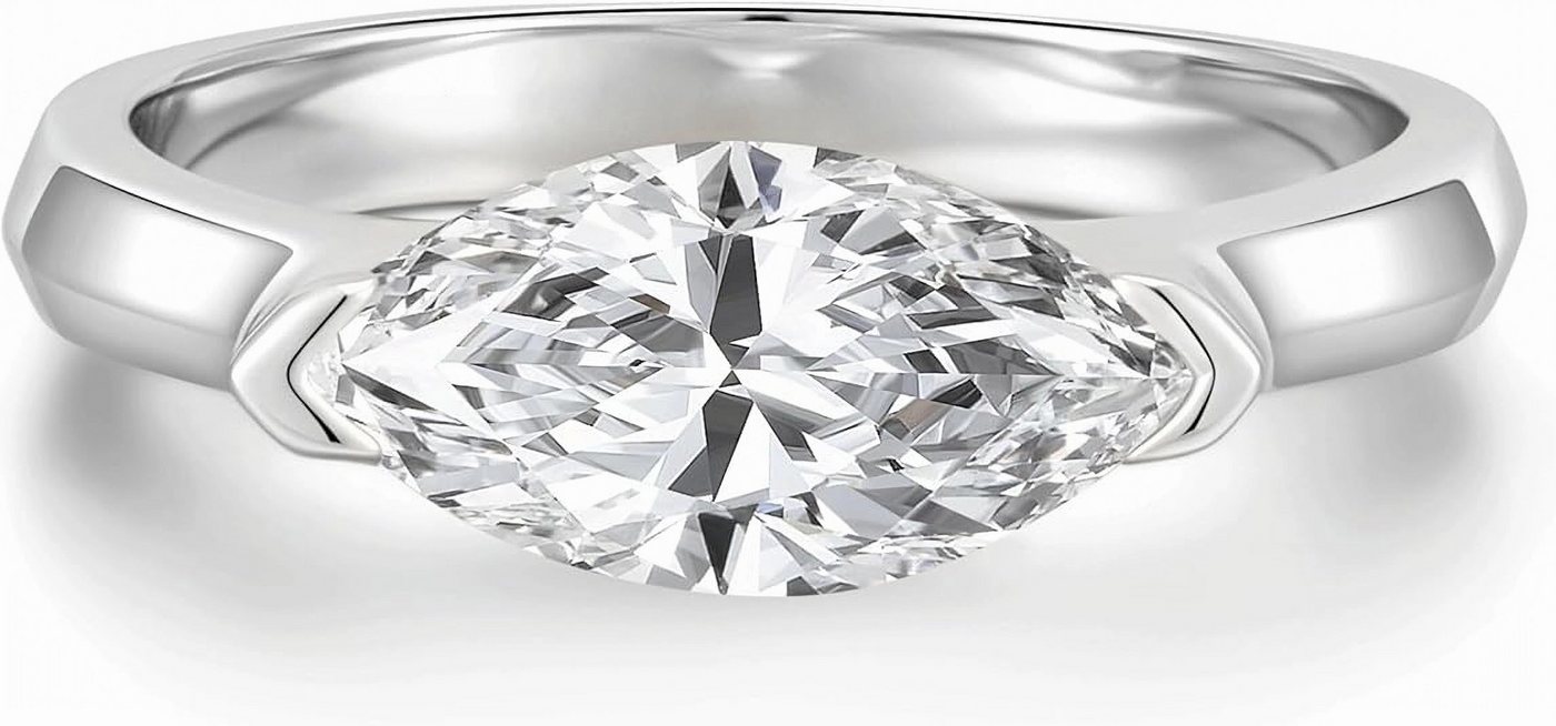 Jumpeak Diamantring 585 Gold, 2-Karat-Diamantring im Marquise-Schliff, Damen-Ehering, Modischer Damenring mit IGI, ideal für Geburtstage oder Jubiläen Jumpeak Diamantring 585 Gold, 2-Karat-Diamantring im Marquise-Schliff, Damen-Ehering, Modischer Damenring mit IGI, ideal für Geburtstage oder Jubiläen von Jumpeak