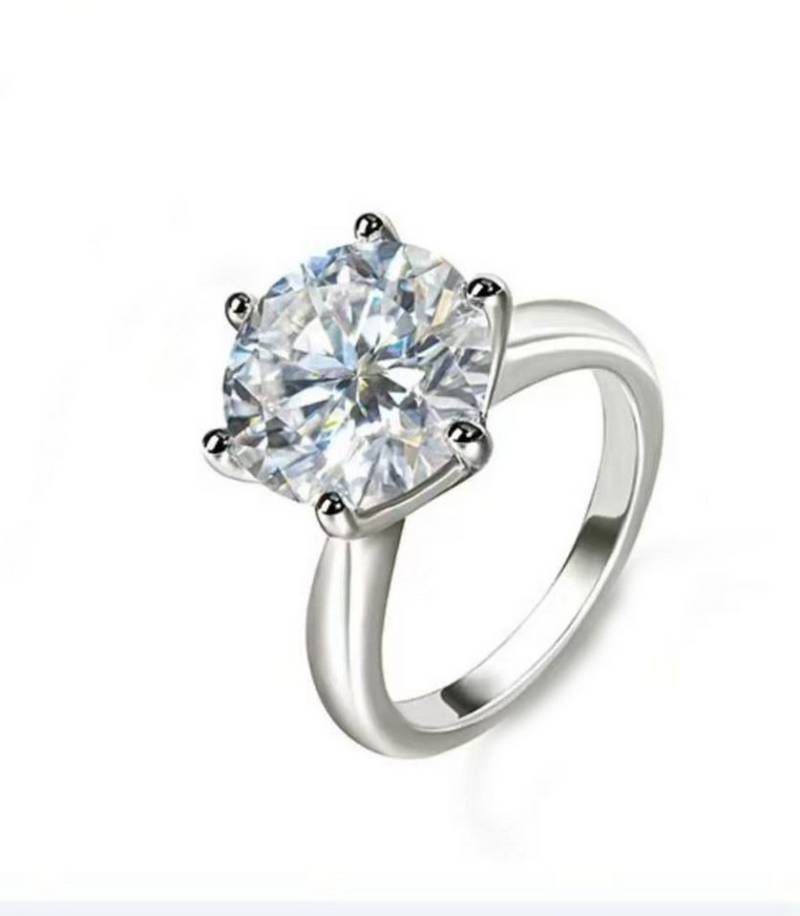 Jumpeak Diamantring 5ct,E,VS1,3EX,Diamant ring damen,Lab grown diamant ring, liebes geschenk für sie, geschenk zur erstkommunion, tochter geschenk von Jumpeak