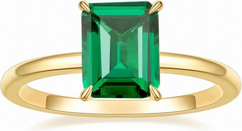 Jumpeak Diamantring D/E VVS/VS, 585gold,3ct-Smaragd aus Laboranbau Damenring, Ehering, Verlobungsring,Mutter tochter Geschenk, Geschenk für Damen Jumpeak Diamantring D/E VVS/VS, 585gold,3ct-Smaragd aus Laboranbau Damenring, Ehering, Verlobungsring,Mutter tochter Geschenk, Geschenk für Damen von Jumpeak