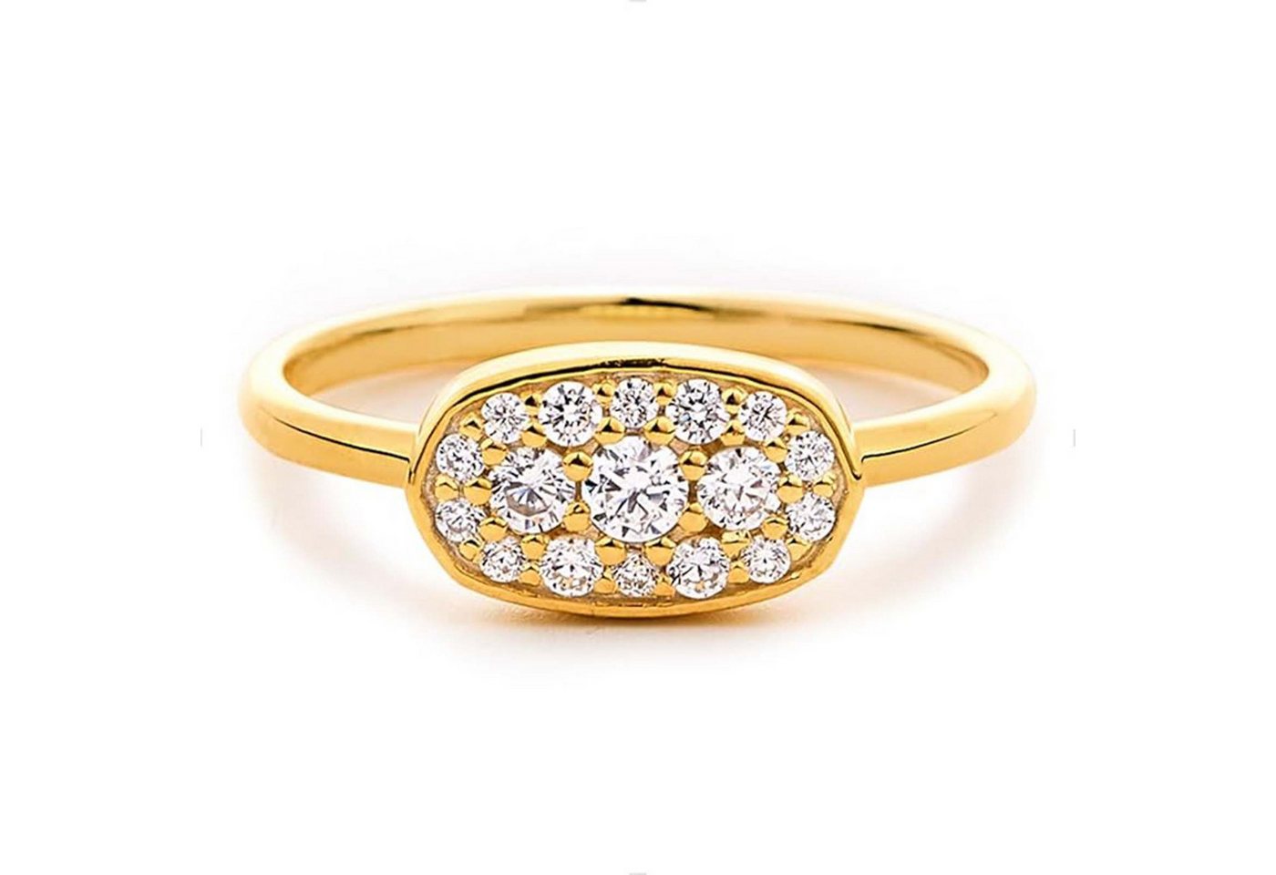 Jumpeak Diamantring D/E VVS/VS,Diamantring für Damen,Statement Ring,Verlobungsring, Promise Ring,14K Gold,Mutter tochter Geschenk,Geschenk Firmung Mädchen von Jumpeak