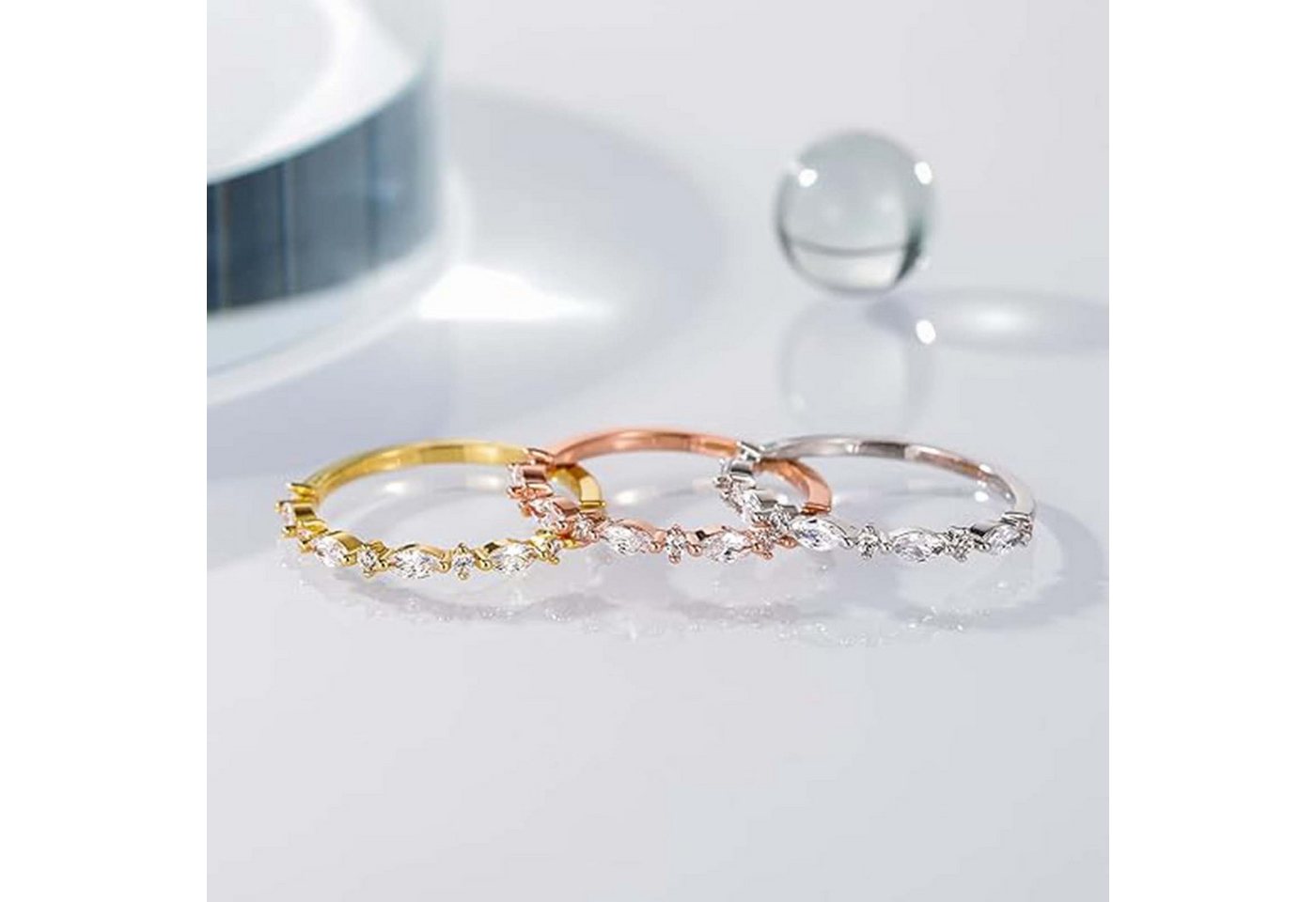 Jumpeak Diamantring DE VVS/VS,lab grown diamant ring,verlobungsring,damen geschenk, Eheringe,Liebes Geschenk für Sie,geschenk ideen für frau,14K Gold von Jumpeak