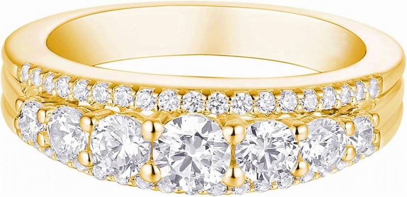 Jumpeak Diamantring Damen 585 Echtgold-Ring, Damen-Diamant-Ring, Lab-Zuchtdiamanten, D/E, VVS/VS, Geschenk zur Kommunion für Mädchen Jumpeak Diamantring Damen 585 Echtgold-Ring, Damen-Diamant-Ring, Lab-Zuchtdiamanten, D/E, VVS/VS, Geschenk zur Kommunion für Mädchen von Jumpeak