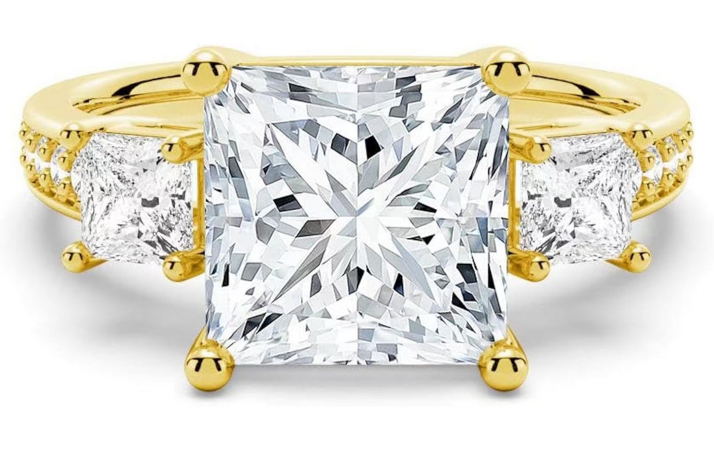 Jumpeak Diamantring Im Labor gezüchteter Diamant, 1.5ct, D, VS1, 2EX, Damenring, Ehering, Geschenkideen für Damen, Überraschungsgeschenke, Geschenke für Töchter von Jumpeak