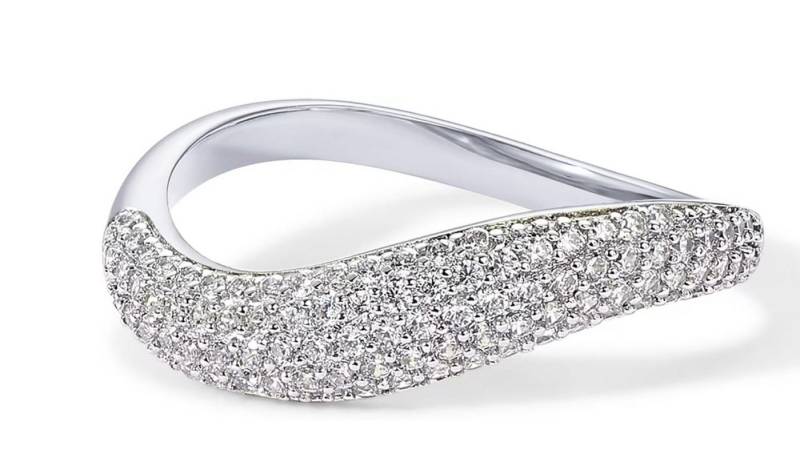 Jumpeak Diamantring Im Labor gezüchteter Diamant, D/E, VVS/VS, Damenring, 14K Weißgold, Liebes geschenk für sie,Geschenk ideen für frau,Mama tochter geschenk von Jumpeak