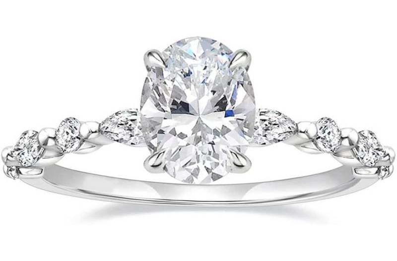 Jumpeak Diamantring Im Labor gezüchteter Diamant,3ct,E,VVS2,2EX,Damen-Diamantring, Ehering, Geschenkideen für Damen, Überraschungsgeschenke, Geschenke für Töchter von Jumpeak