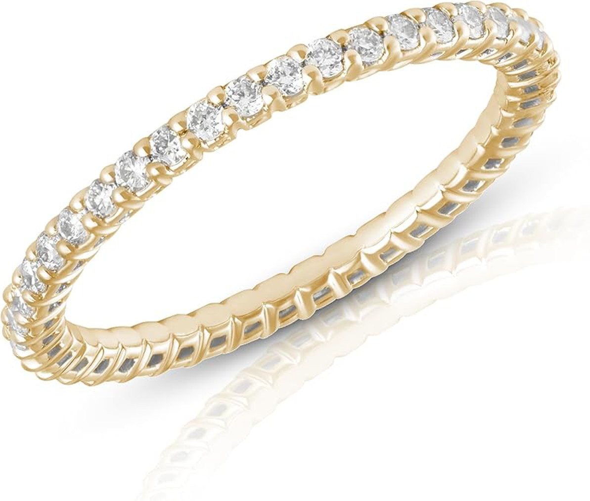 Jumpeak Diamantring Insgesamt 0.5/1ct,lab grown diamant ring,verlobungsring,damen geschenk, Eheringe,liebes geschenk für sie,geschenk ideen für frau,14K Gold Jumpeak Diamantring Insgesamt 0.5/1ct,lab grown diamant ring,verlobungsring,damen geschenk, Eheringe,liebes geschenk für sie,geschenk ideen für frau,14K Gold von Jumpeak