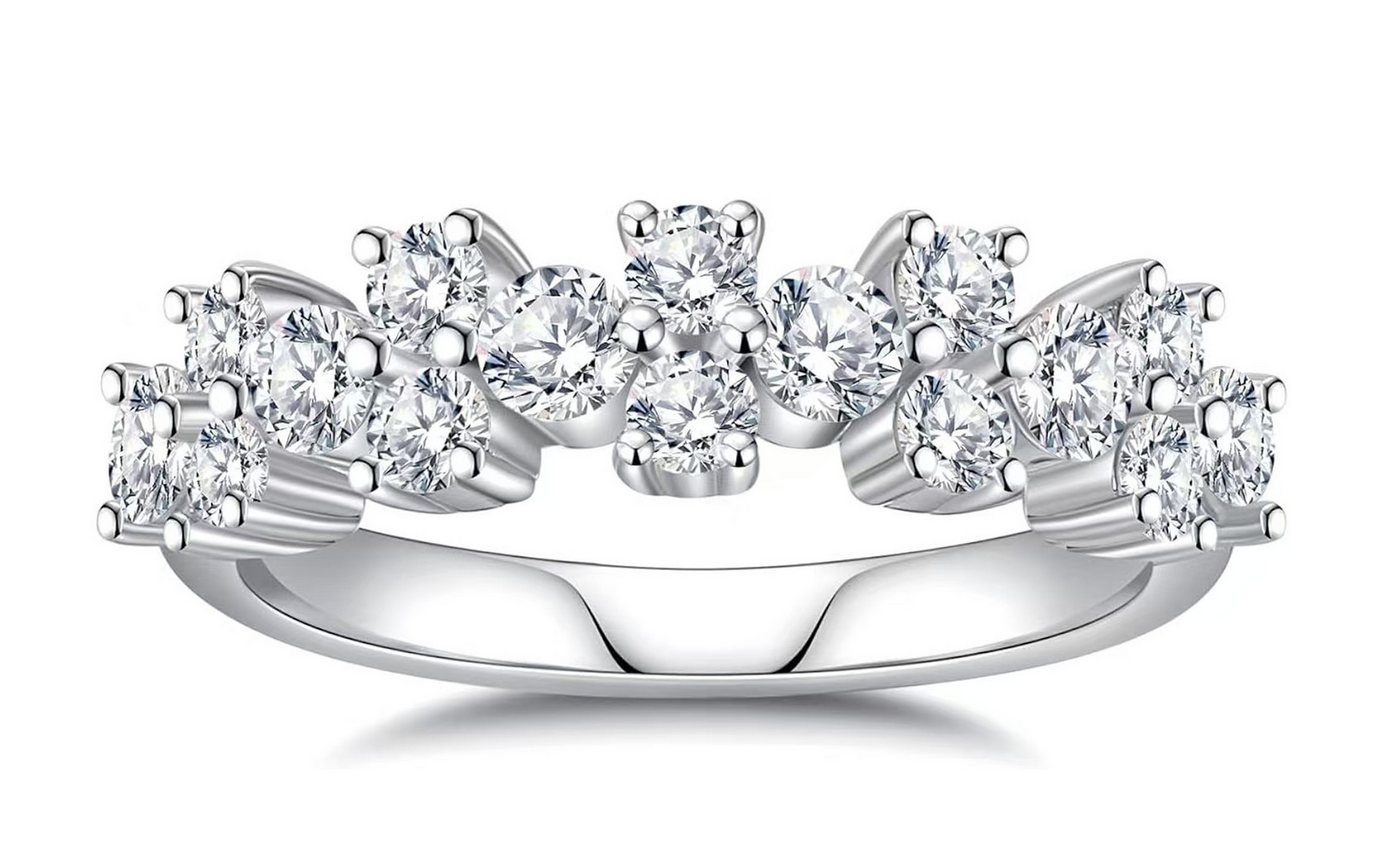 Jumpeak Diamantring Lm Labor gezüchteter Diamantring,D/E,VVS/VS,Damen-Diamantring,Ehering, Geschenkideen für Damen, Überraschungsgeschenke, Geschenke für Töchter von Jumpeak